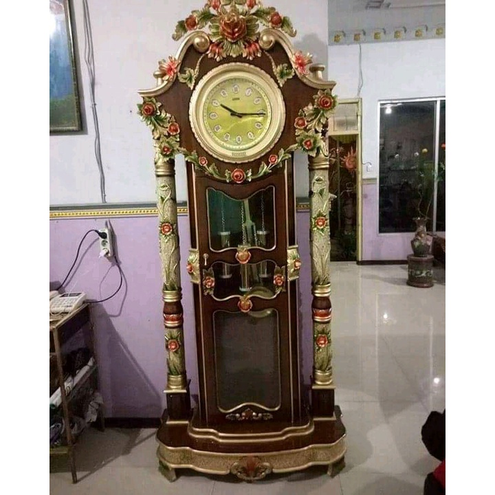 Jam Hias Lemari Ukir Jepara
