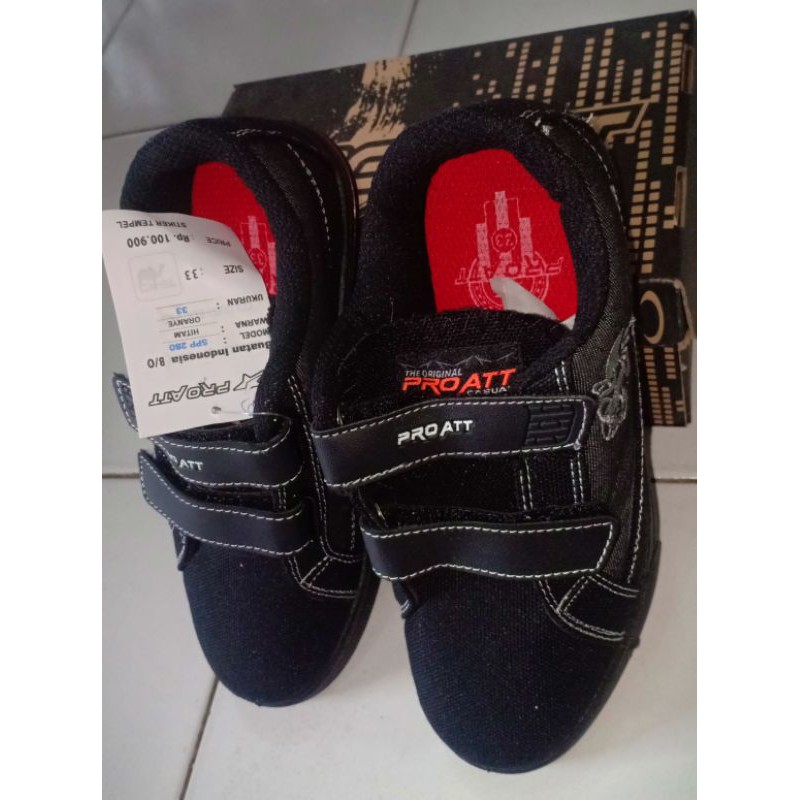 Sepatu Anak Perekat /Pro ATT/Sepatu Sekolah size 30-33