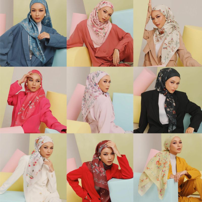 READY❗️Radwah x Dian Pelangi - DP Studio - Scarf Lagosi Rawallangi (Bisa packing Box)