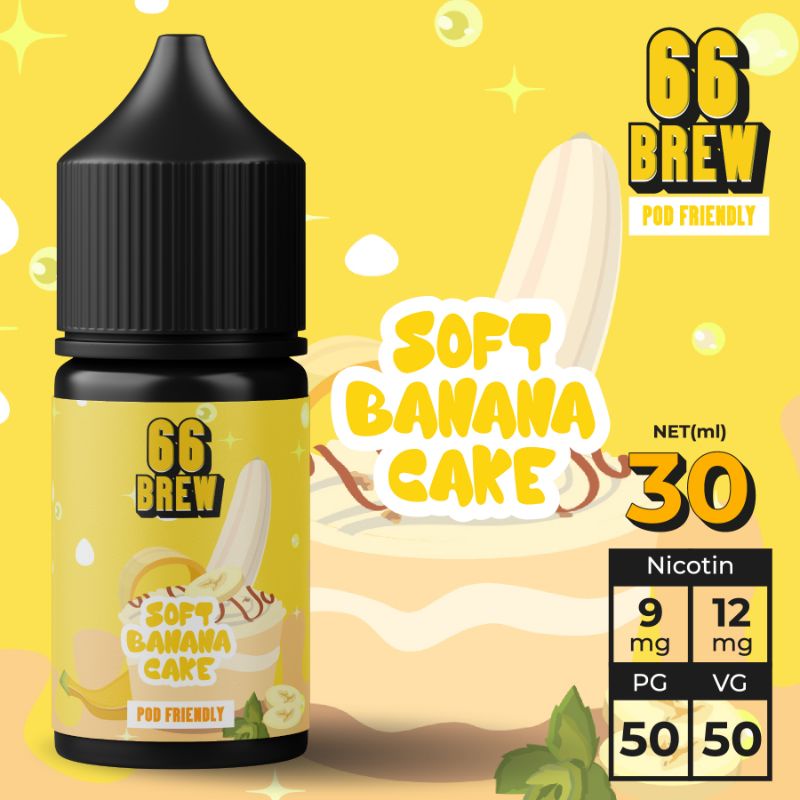 L1QUIDS P0D SYSTEM N1C 9MG DAN 12MG RASA SOFT BANANA CAKE