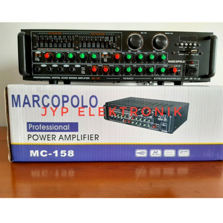 POWER AMPLIFIER MARCOPOLO MC 158 / MC158 / MC-158 USB / SD / FM