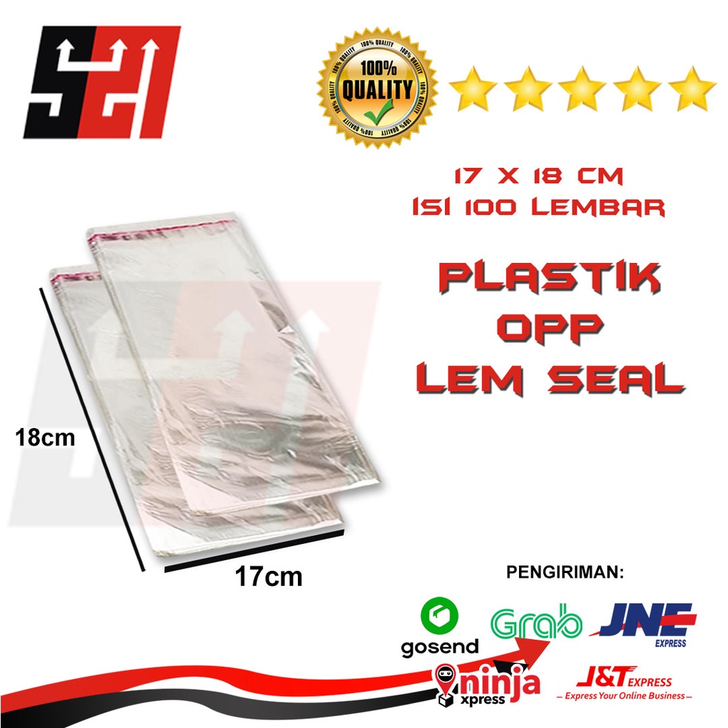 

Plastik Opp 17x18 cm Isi 100 Pcs Tebal 015/030 Micron