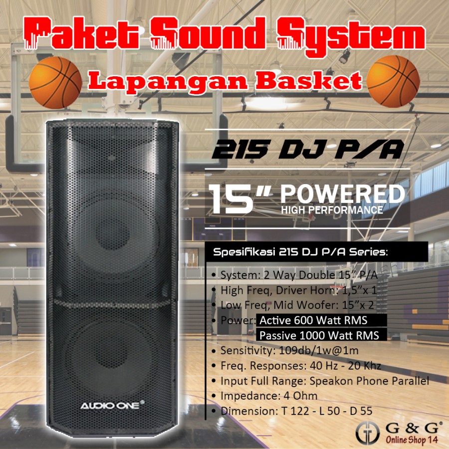 PAKET SOUND SYSTEM LAPANGAN BASKET - PAKET SOUND SYSTEM AUDIO
