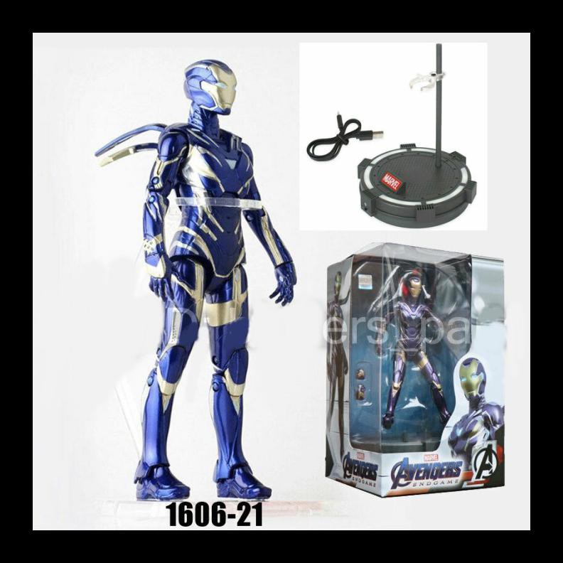 Ready Stok Zd Toys Avengers Endgame Iron Man Mk49 Rescue Virginia Pepper Potts Action Figure Murah