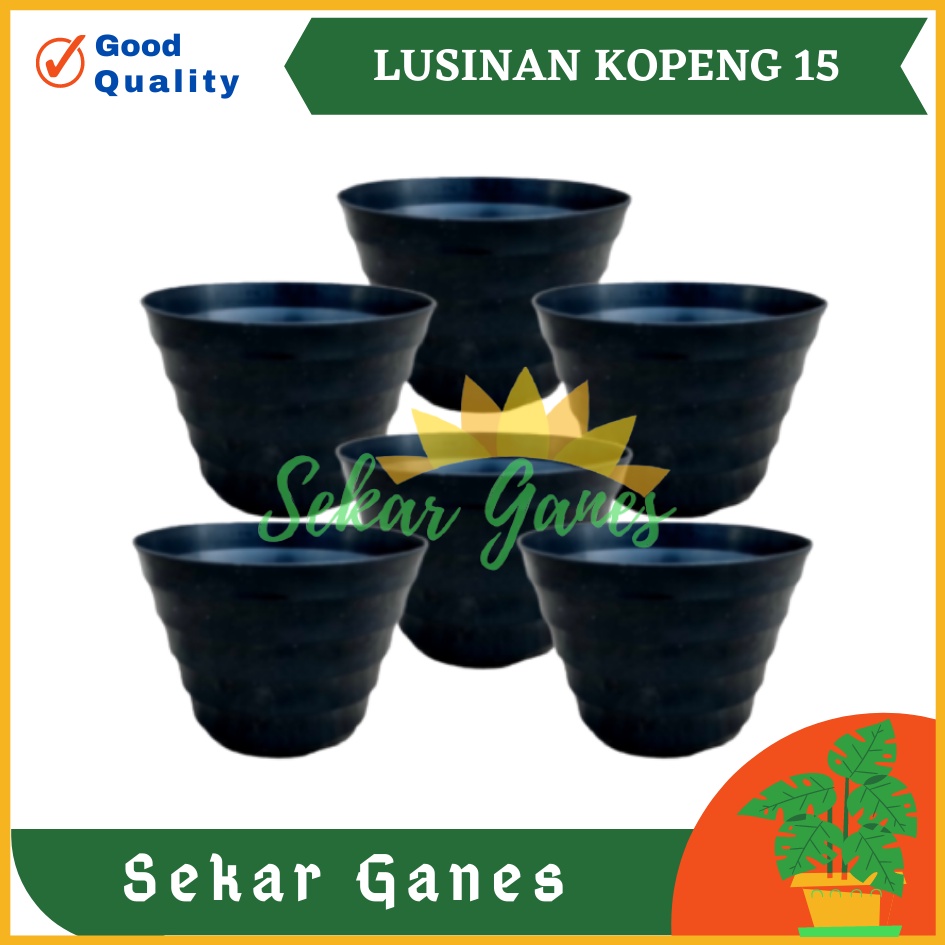 LUSINAN Pot Kopeng 15 Hitam Isi 12pcs TERMURAH GROSIR Pot Lusinan Hitam Murah Termurah 12 20 25 30