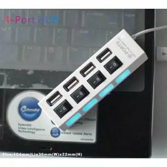 USB PORT TERMINAL USB HUB 4 PORT SAKLAR ON/OFF COLOKAN KABEL DATA CHARGER FLASHDISK MURAH |2003