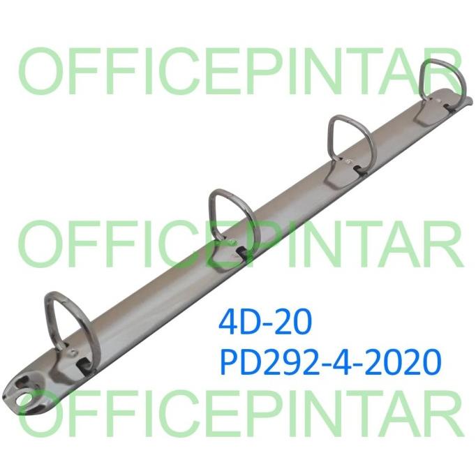 

Ring Mekanik Binder 4 Lubang D A4 tinggi 2cm 4D-20 PD292-4-20/20