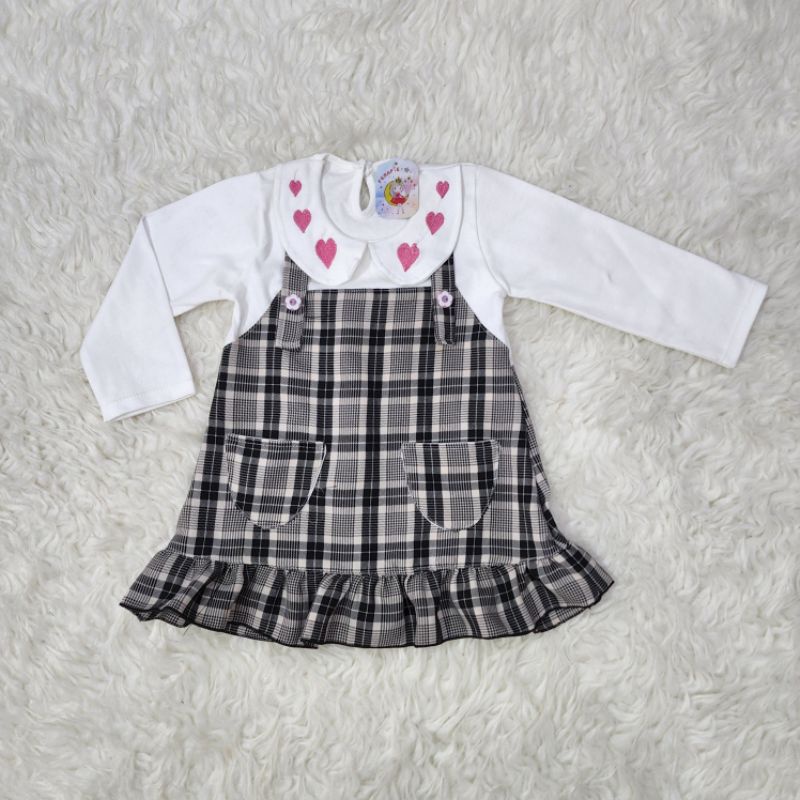 baju bayi perempuan dress lengan panjang baby girl