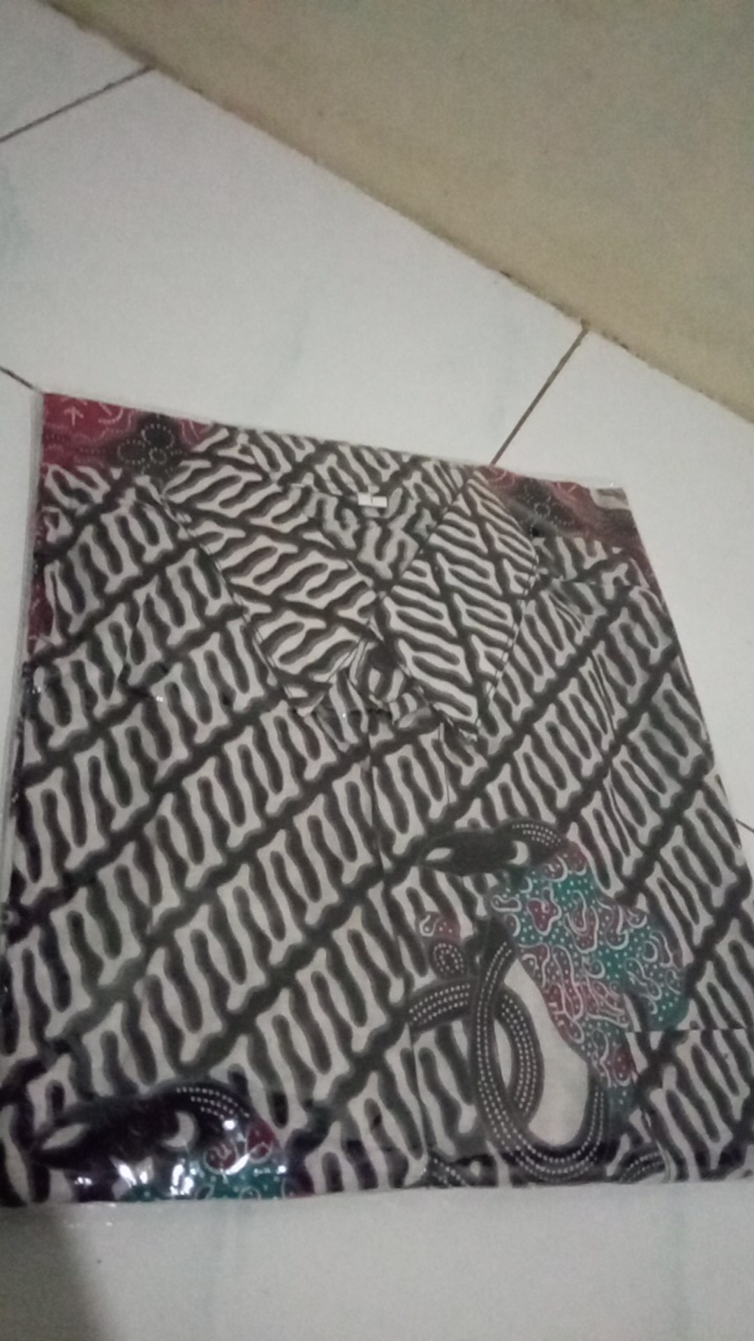 Tey-17 Batik Wanita Asj Sa Hrb026 Kenongo Kemeja Tosca Pendek