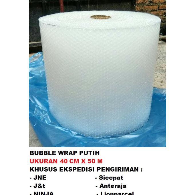 

Discount Bubble Wrap Packingan Bubblewrap Meteran Roll Gulungan Ukuran40Cmx50Cm - Putih Ayo Beli
