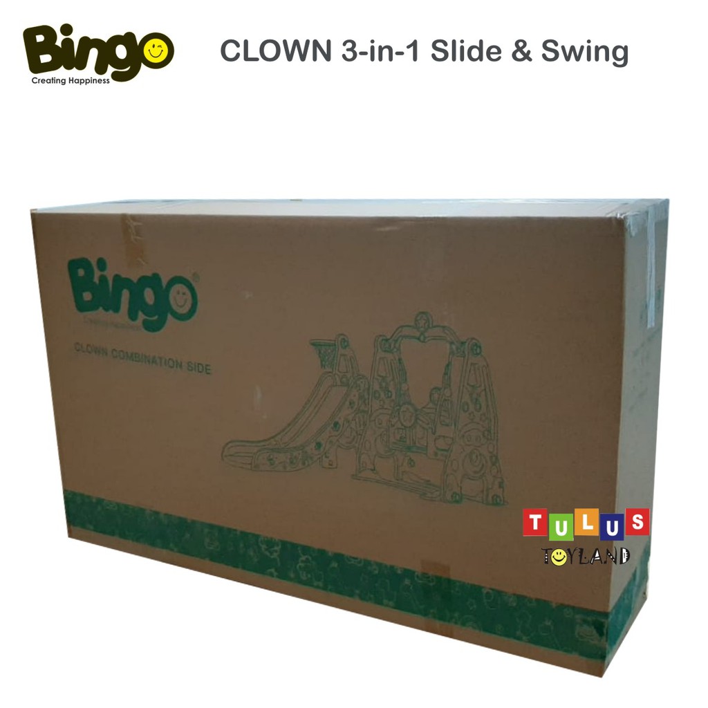 Perosotan Ayunan Bingo CLOWN / KUB 3in1 Slide Swing Basket 3 in 1 Mainan Anak Murah