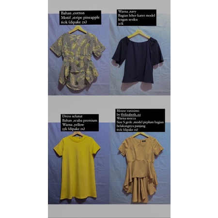 PRELOVED BAJU ELIZABETH VANISIMO