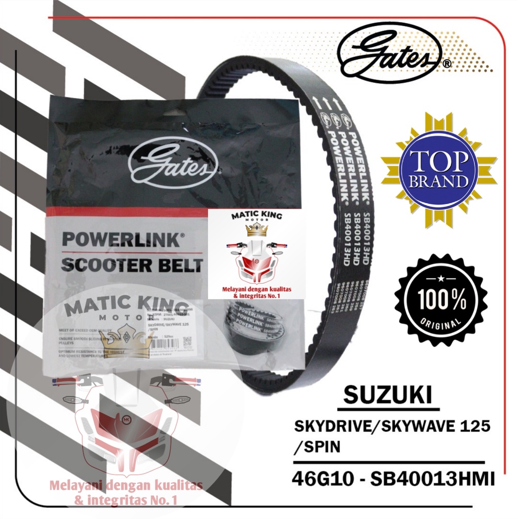 Vanbelt V Belt Van Belt Spin Nex II Address Skywave Skydrive Hayate Gates Powerlink Made in Thailand