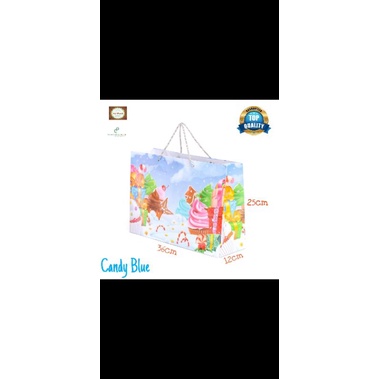 

PRODUCT BY HJ PACK PAPERBAG MOTIF CANDY BLUE / GOODIE BAG MOTIF / PAPERBAG MOTIF PREMIUM