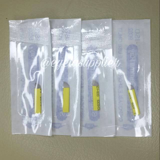 Jarum sulam alis 12 14 pins needle microblading tato alis tattoo shading misty PCD