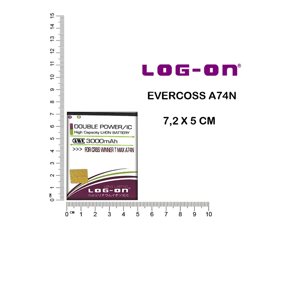 BATERAI LOG ON EVERCOSS A74N WINNER T MAX