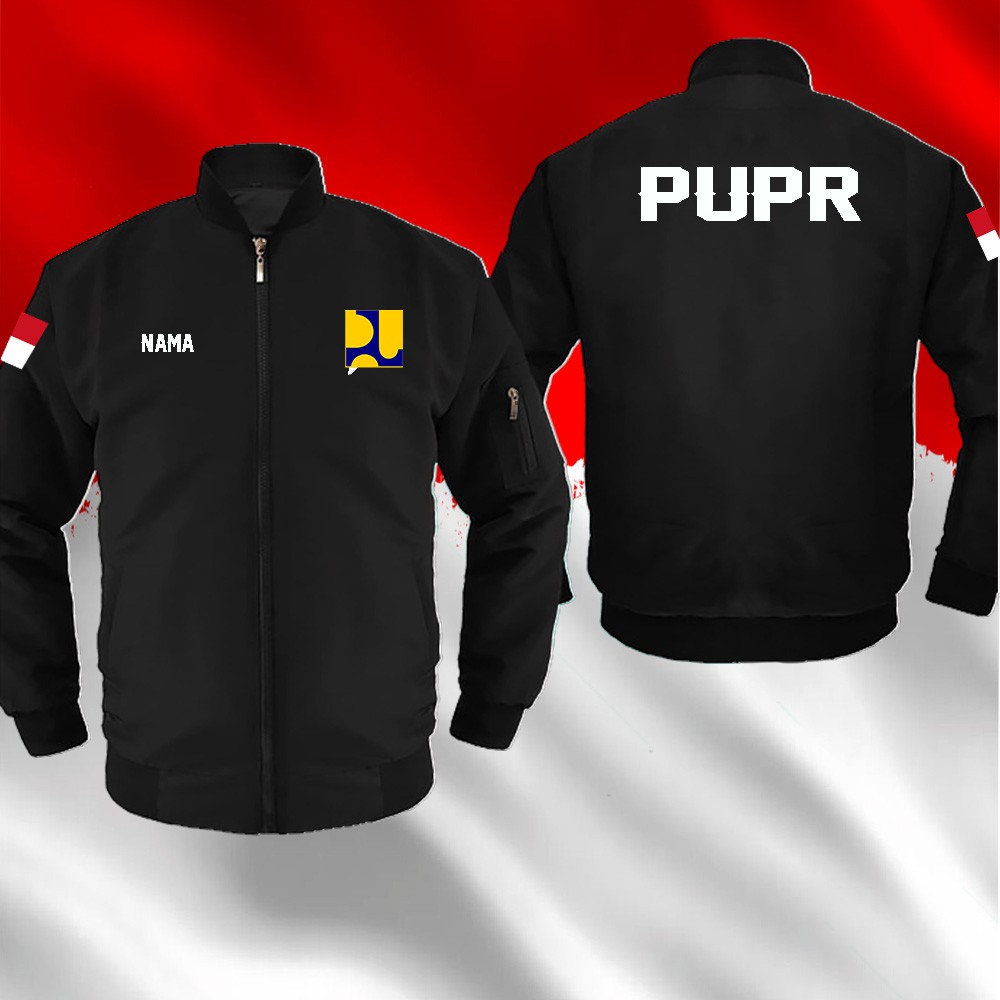 JAKET BOMBER PUPR JAKET KEMENTRIAN PUPR BORDIR