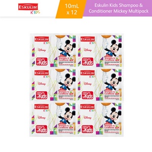 ❤️WR❤️ ESKULIN KIDS SHAMPOO CONDITIONER SACHET RENCENG 10ML X 12 | Shampoo Anak Isi 12 Pasang