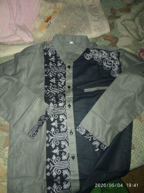 Kemeja Batik Pria Ppbtk07 Modern Lengan Panjang Casual Modis Trendy Masa Kini M L Xl Asli Pekalongan