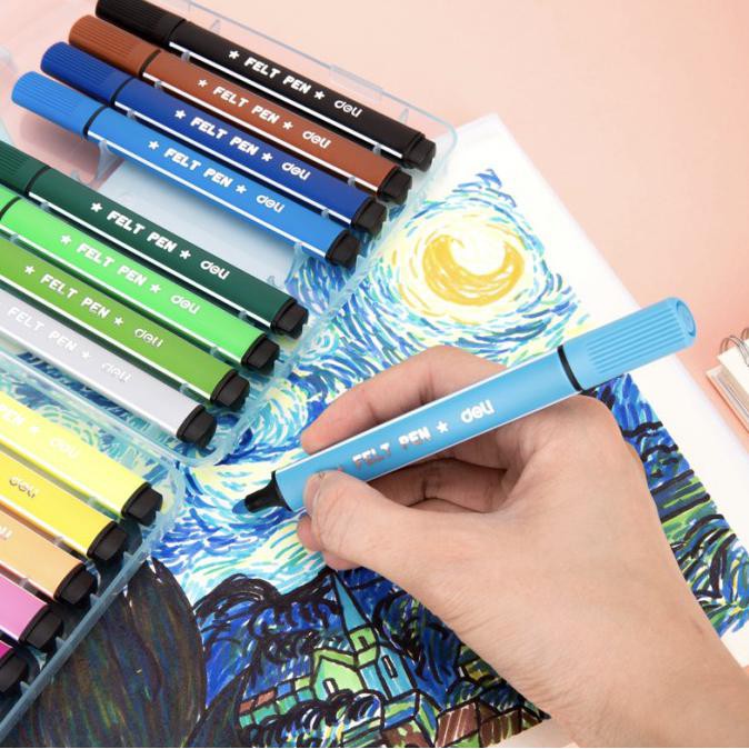 

(PERALATAN MENGGAMBAR) DELI SPIDOL MEWARNAI 24 WARNA E706X TERLARIS