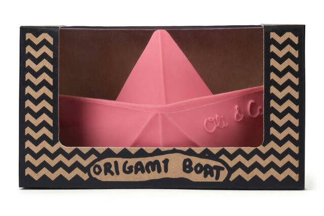 Oli and Carol ORIGAMI BOAT bath toy / teether