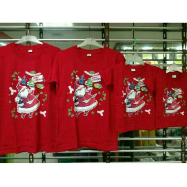 Kaos Kembaran Santa Claus Natal