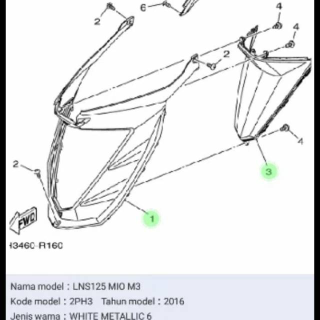 Cover mesin mio m3