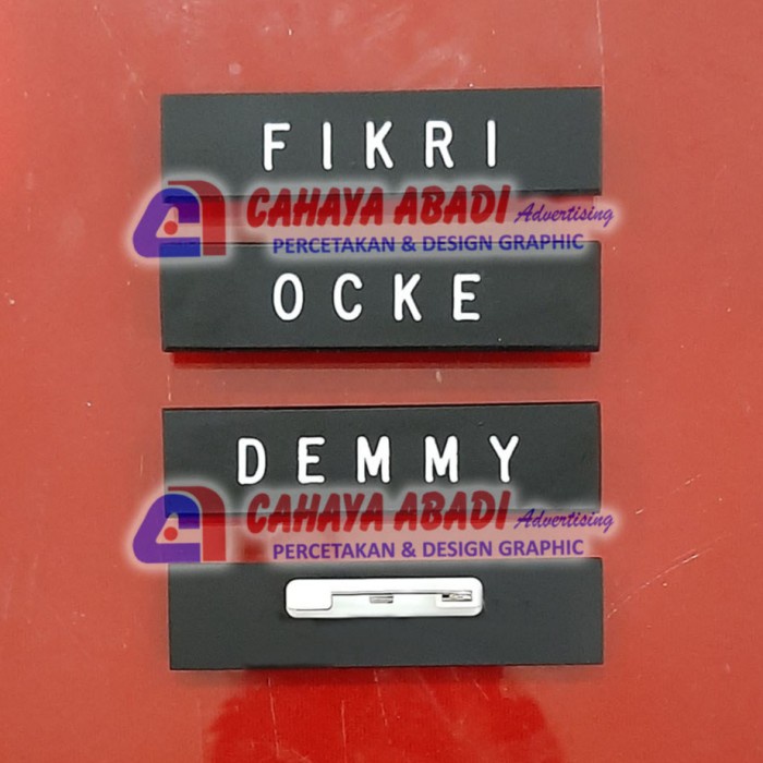 

Star Nama Dada Atau Name Tag Atau Papan Nama Doff Murah