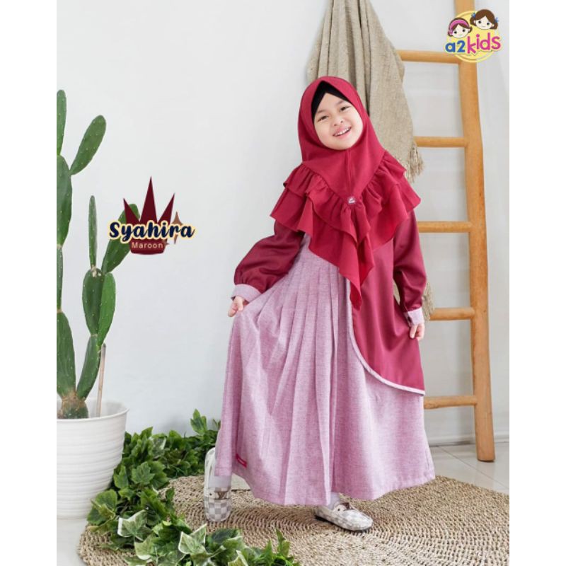 GAMIS SYAHIRA A2KIDS JUNIOR SIZE 8,10,12,14
