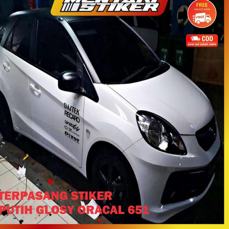 6i☆Murah Banget Sticker Oracal 651 Putih Doft/skotlet stiker mobil/sticker kaca 90