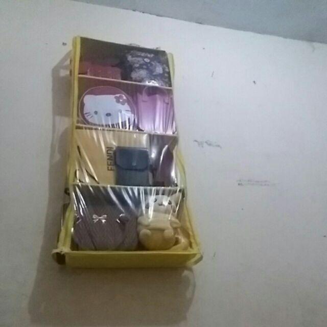 Rak Gantung 3in1 Rak Underwear Sepatu Tas Resleting