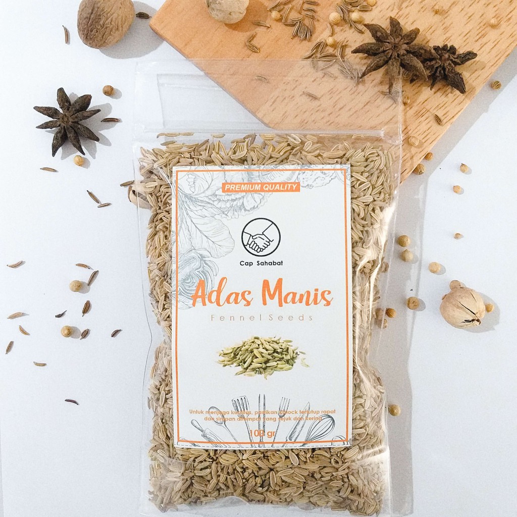 

100gr Adas Manis / Fennel Seeds 100% PREMIUM QUALITY