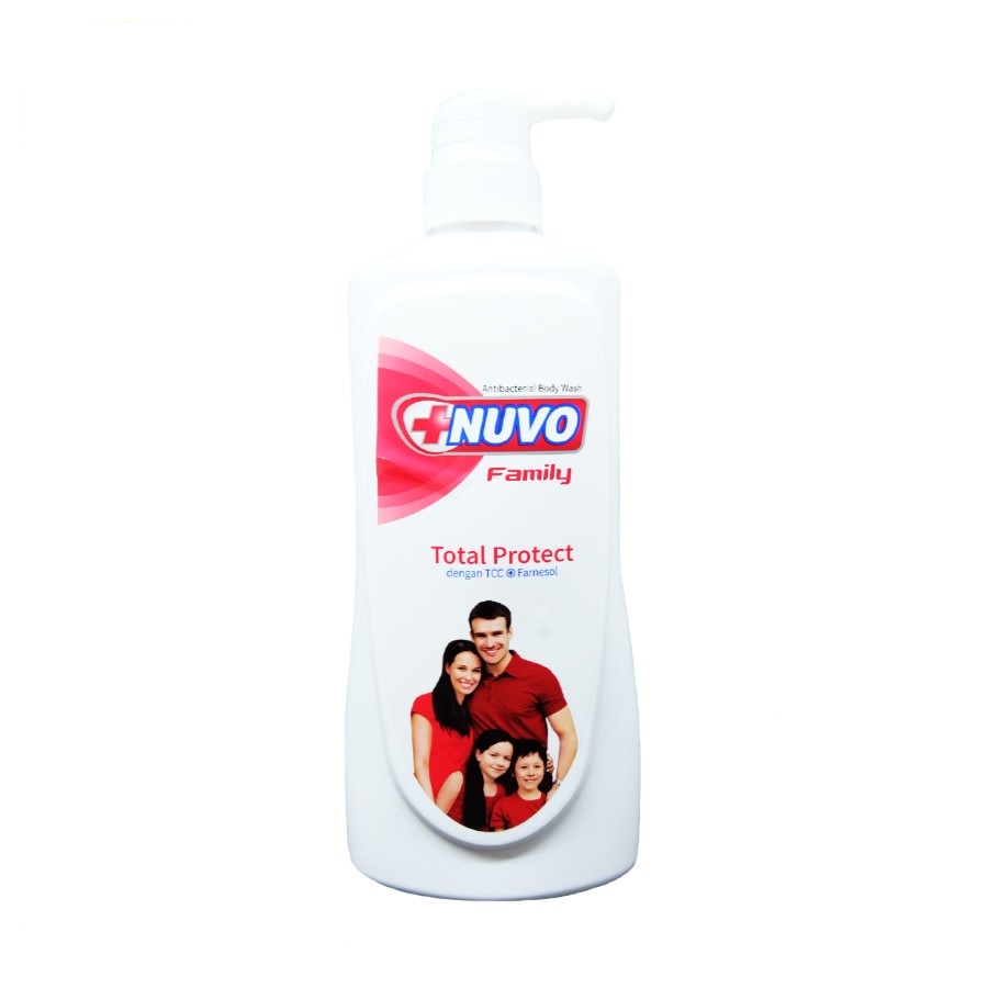 NUVO ANTIBACTERIAL BODY WASH PUMP 600ML SABUN MANDI