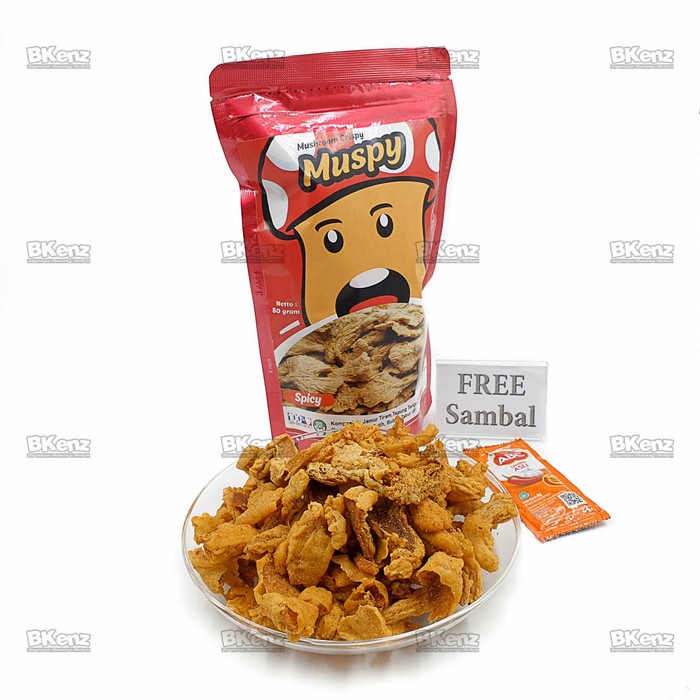 

NEW Muspy Mushroom Crispy Keripik Jamur Tiram - Spicy