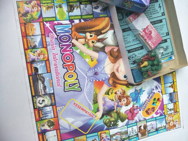 Mainan Monopoli Internasional Murah Bonus Ular Tangga dan Ludo