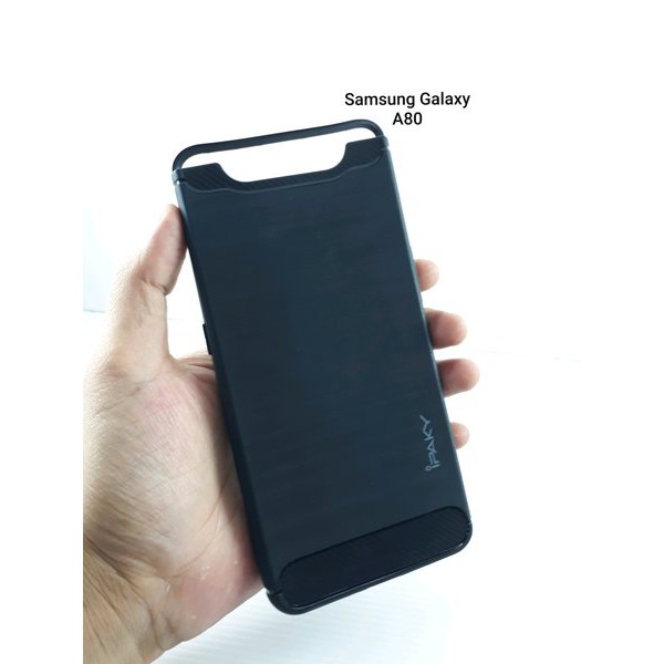 CASE SILICON CARBON SAMSUNG GALAXY A80 SOFTCASE CASING