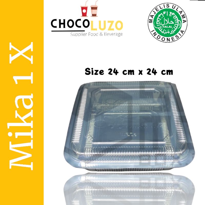 

Plastik mika kue ukuran 1A jumbo / mika kotak makanan besar / box mika kue bolu besar