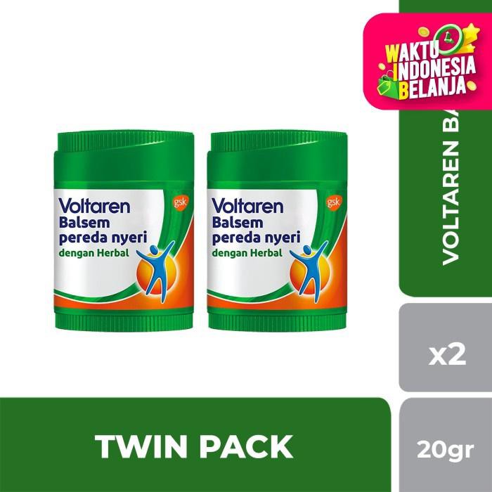 Palingmurah Voltaren Balsem Pereda Nyeri Dengan Herbal 20G Twinpack Readystock