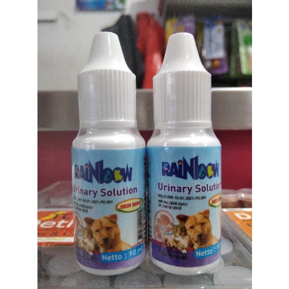 Rainbow Obat Urinary Solutions 8ml kucing Anjing kelinci