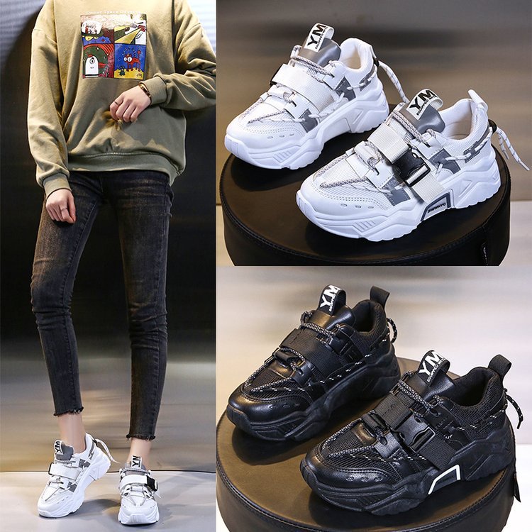 TBIG [COD] Sepatu Sekolah Sneakers Import Shoes YMSHOES Wanita Sepatu Korea Style Sekolah Kuliah