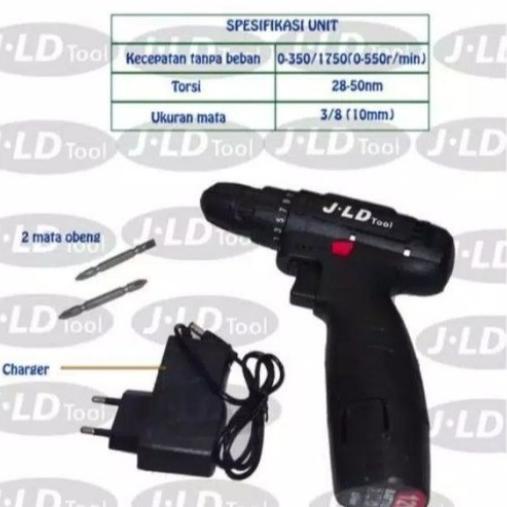 Bor Cordless Jld 12S Bor Baterai 12V Termurah