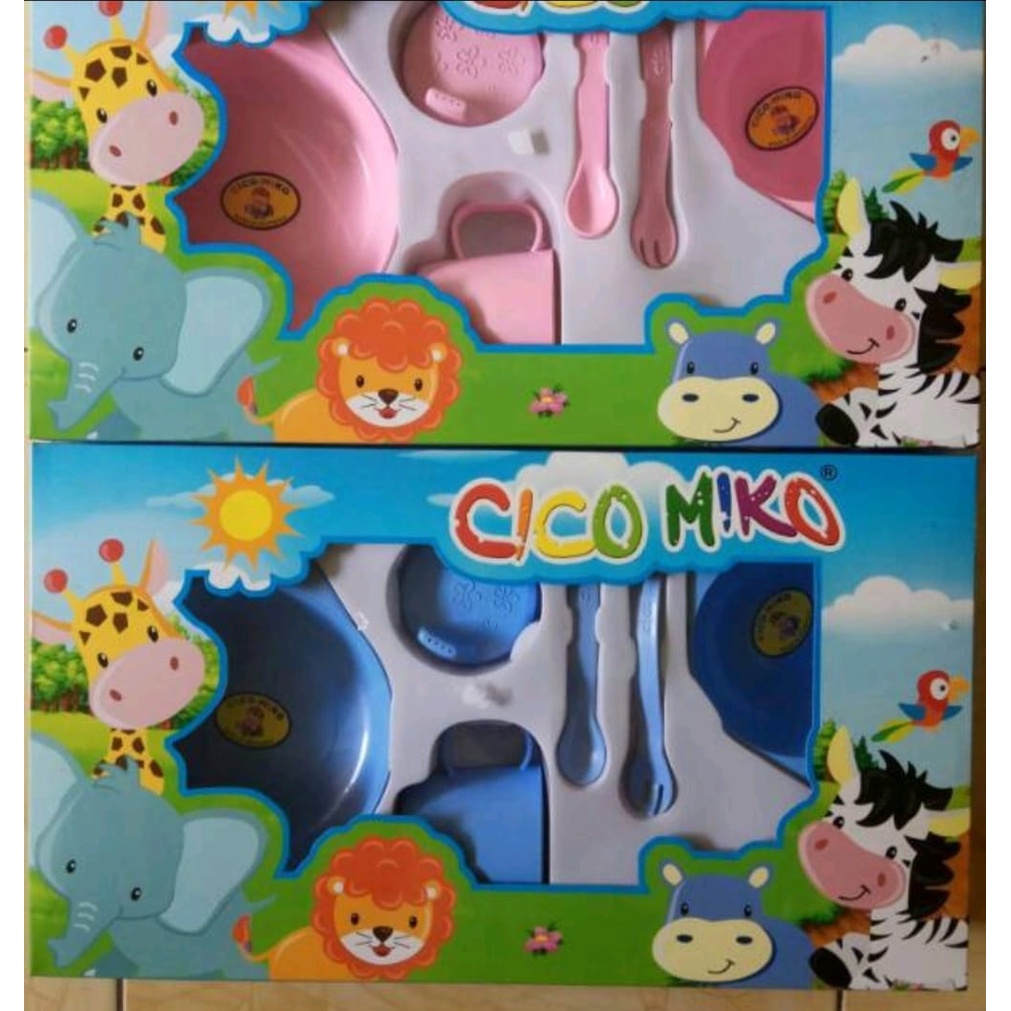 Tempat Makan Bayi Feeding Set Ciko Miko Tanggung(pekingaman)