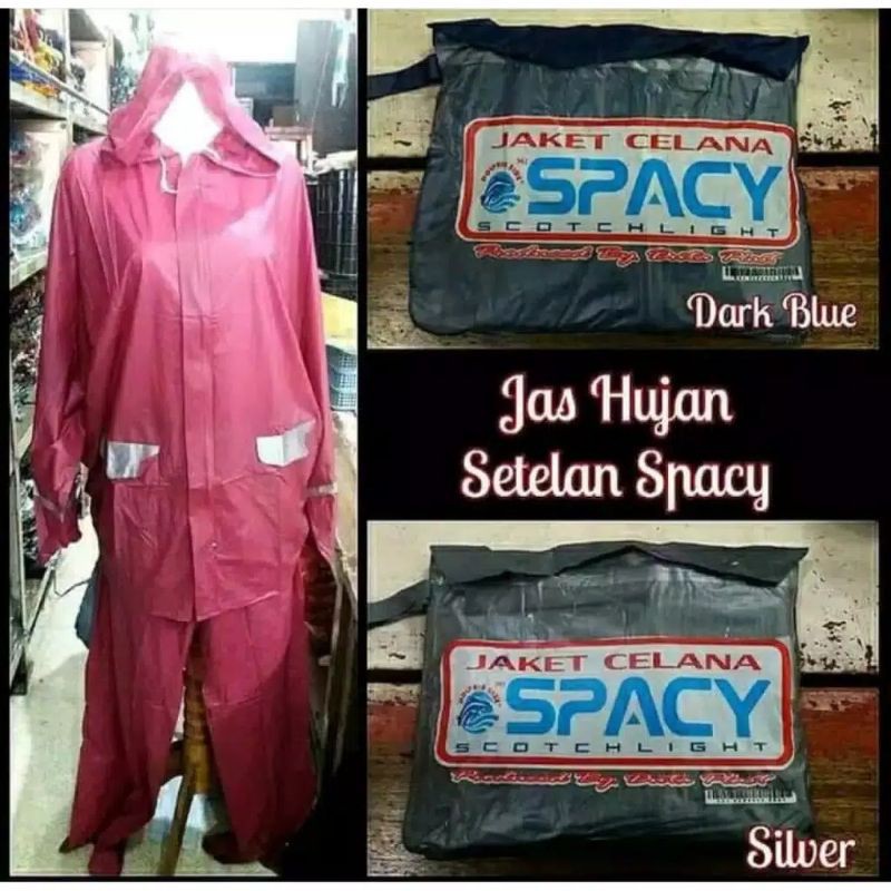 Jas Hujan Setelan Spacy Dholpin/Elmondo Dewasa Pria Wanita Harga Terbaik