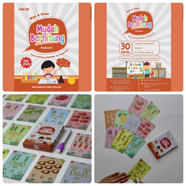 Konsep Flashcard Wipe Clean Bisa Ditulis Dihapus Mainan Edukasi Kartu Bergambar Activity Cards