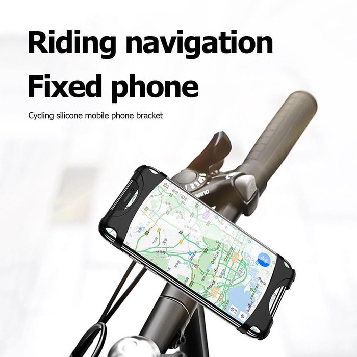 USAMS BICYCLE SILICONE PHONE HOLDER HANDPHONE HP DI SEPEDA US-ZJ053