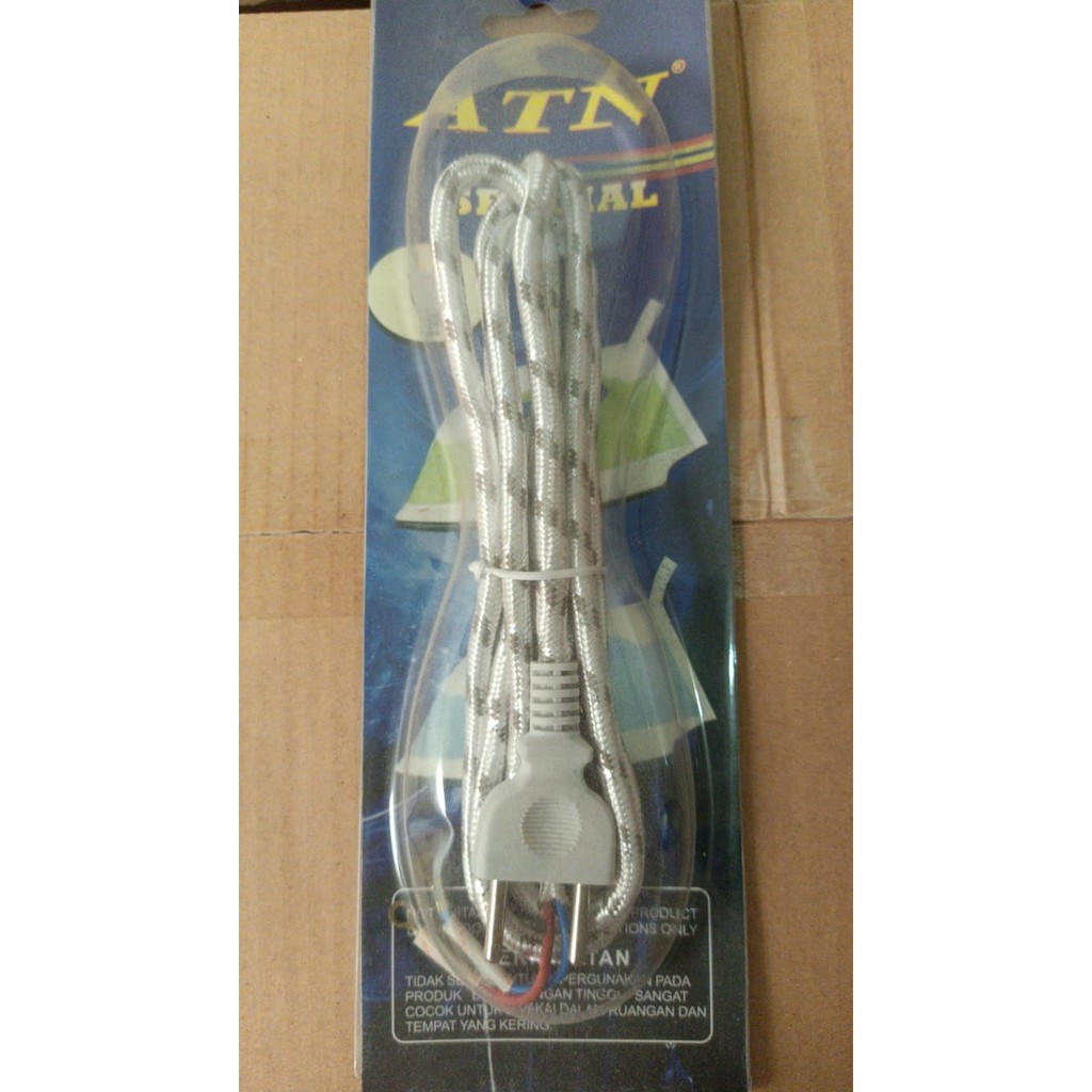 Kabel Setrika Gepeng 1,7M / Kabel Gosokan ATN