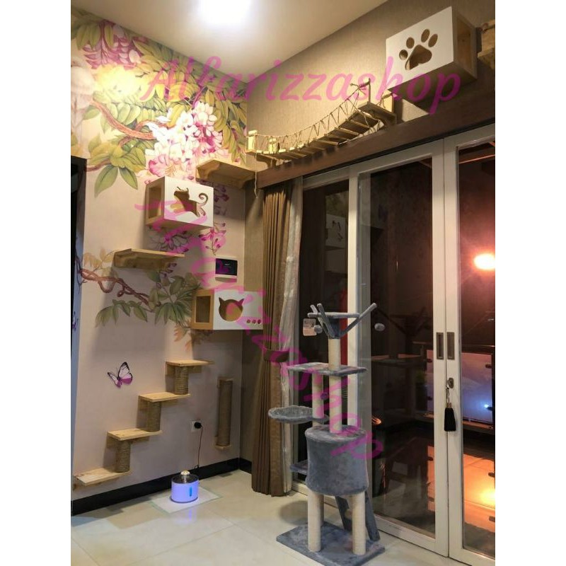 Kandang kucing Rumah kucing kayu  Shopee Indonesia