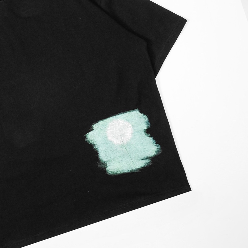 FAITH FADE UTOPIA - Dandelions Oversized Tee (Black)