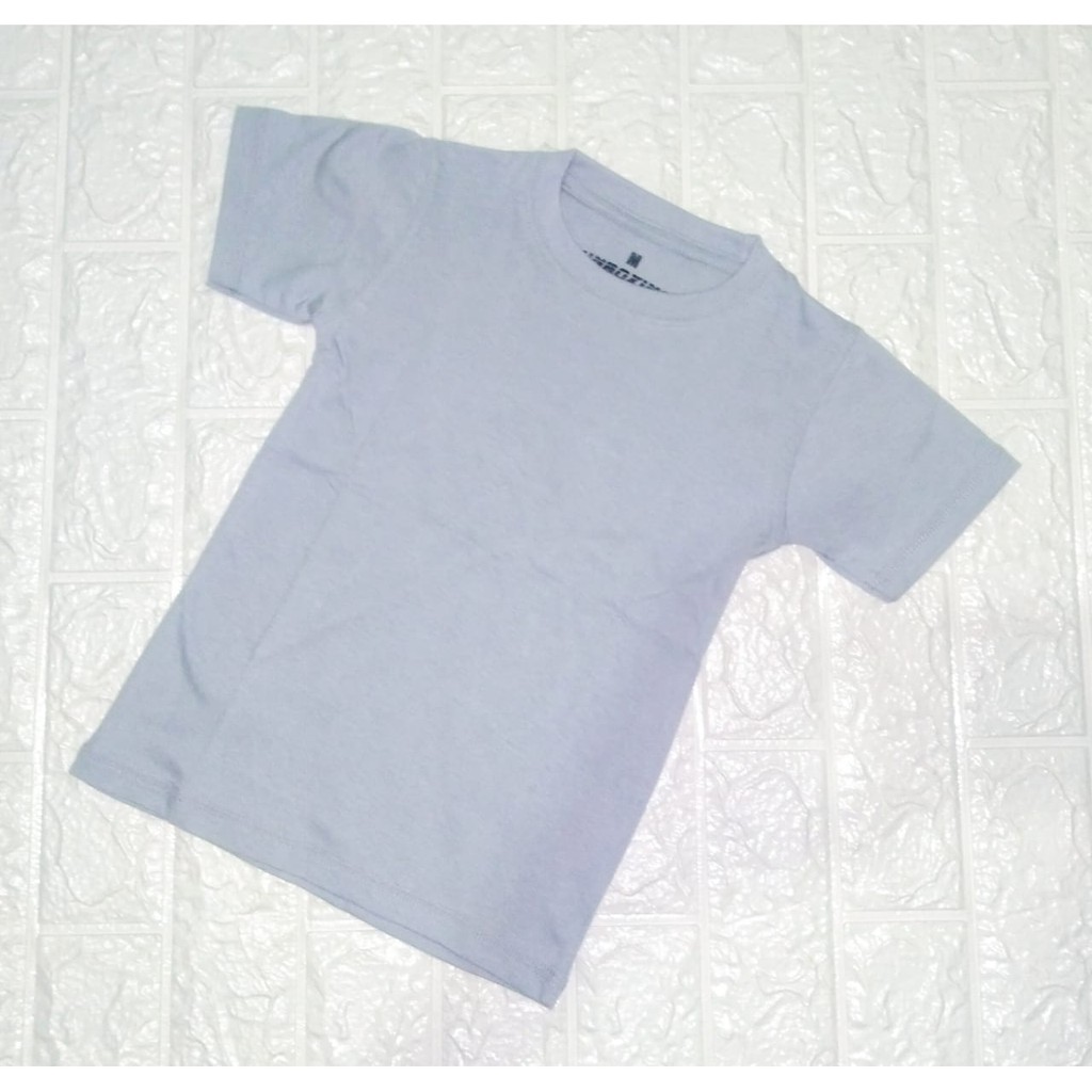 KAOS POLOS ANAK COTTON COMBED 30S [PREMIUM QUALITY] / COMBED REAKTIF 17 WRNA