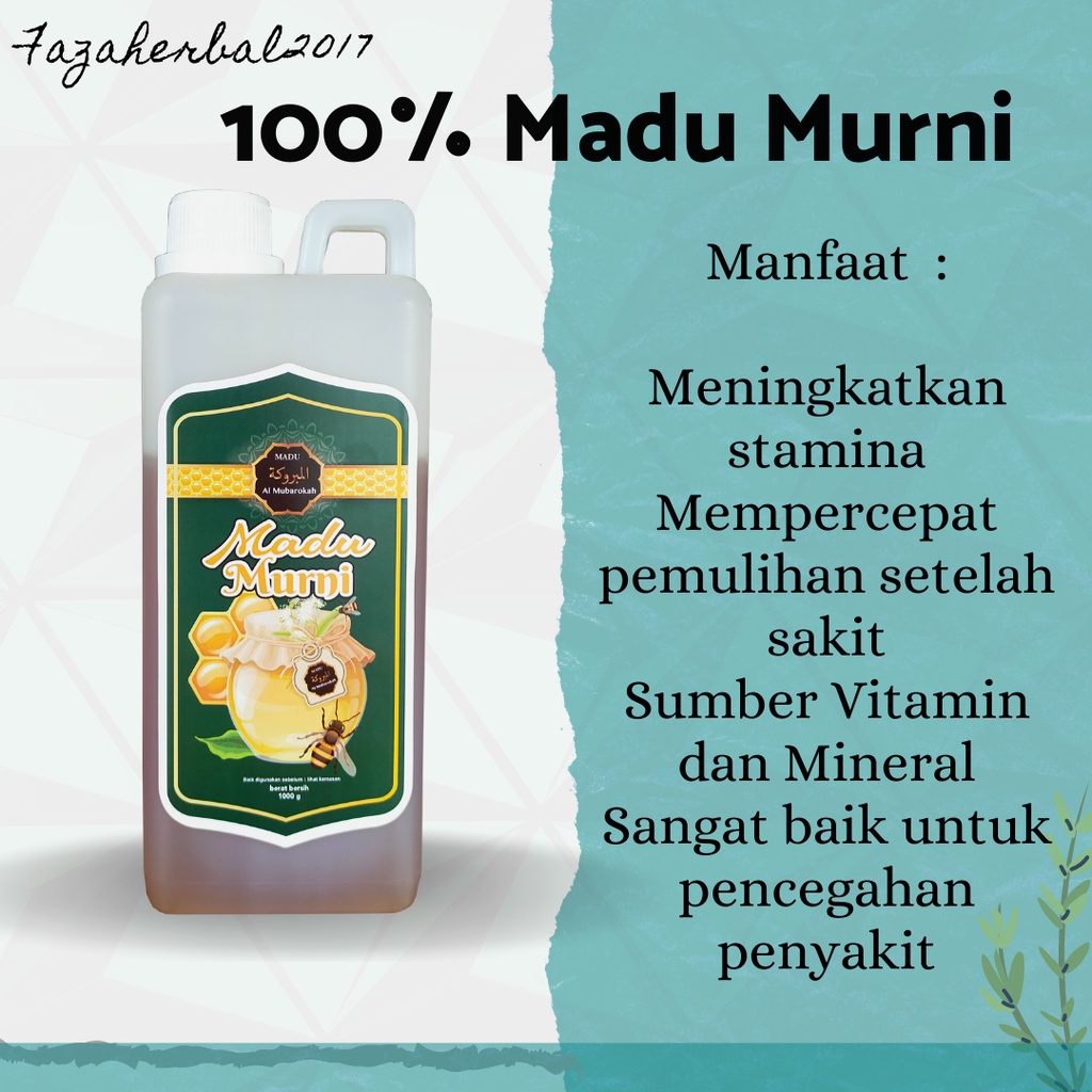 Madu Murni Al Mubarokah 1kg Madu Ternak Original Pure Honey